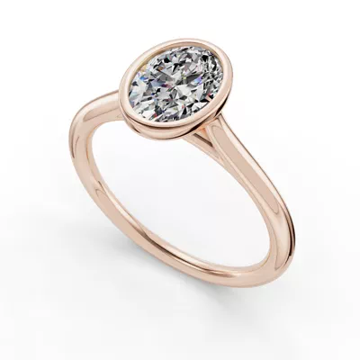 Emery Bezel Solitaire Engagement Ring