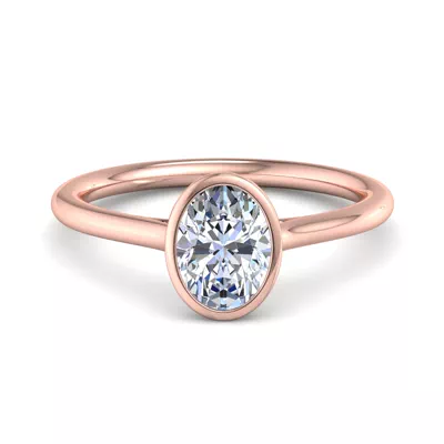 Emery Bezel Solitaire Engagement Ring