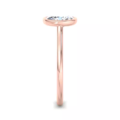 Emery Bezel Solitaire Engagement Ring