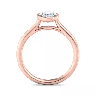 Emery Bezel Solitaire Engagement Ring