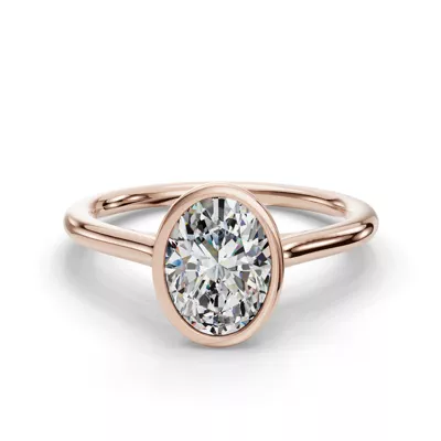 Emery Bezel Solitaire Engagement Ring