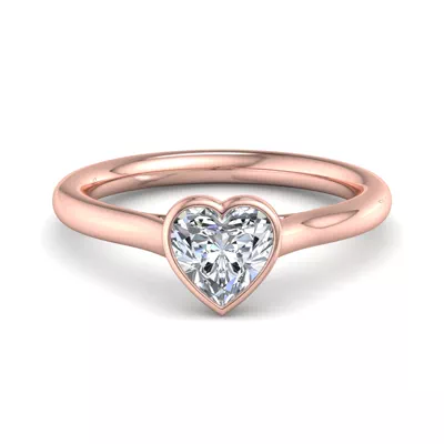 Emery Bezel Solitaire Engagement Ring