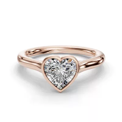 Emery Bezel Solitaire Engagement Ring