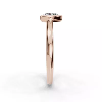 Emery Bezel Solitaire Engagement Ring