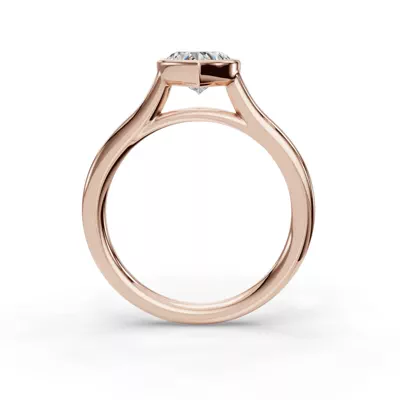 Emery Bezel Solitaire Engagement Ring