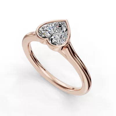 Emery Bezel Solitaire Engagement Ring