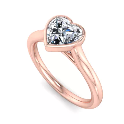 Emery Bezel Solitaire Engagement Ring