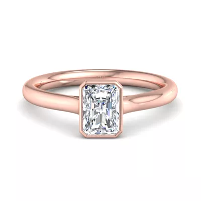 Emery Bezel Solitaire Engagement Ring