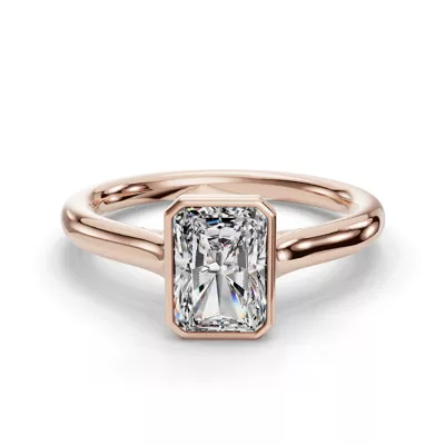 Emery Bezel Solitaire Engagement Ring
