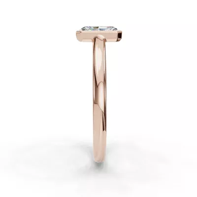 Emery Bezel Solitaire Engagement Ring