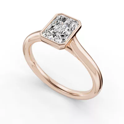 Emery Bezel Solitaire Engagement Ring