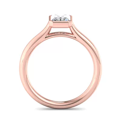 Emery Bezel Solitaire Engagement Ring