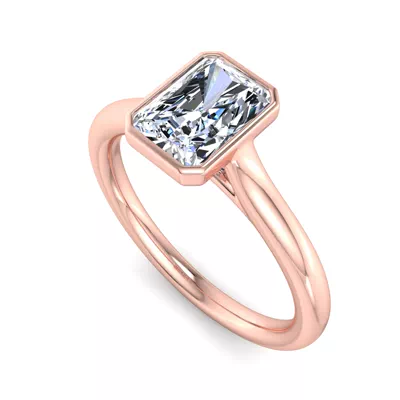 Emery Bezel Solitaire Engagement Ring