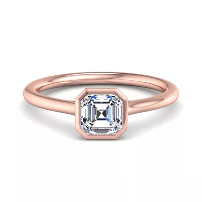 Emery Bezel Solitaire Engagement Ring