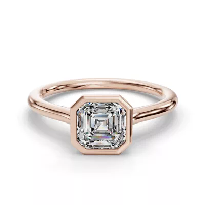 Emery Bezel Solitaire Engagement Ring