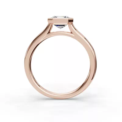 Emery Bezel Solitaire Engagement Ring