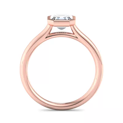 Emery Bezel Solitaire Engagement Ring