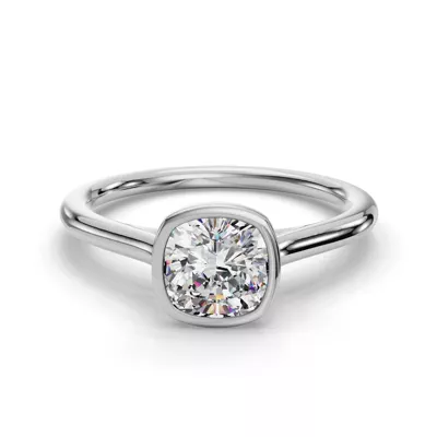 Emery Bezel Solitaire Engagement Ring