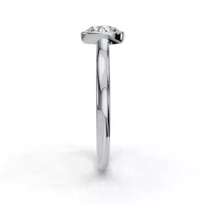 Emery Bezel Solitaire Engagement Ring