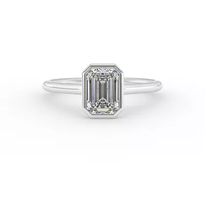 Emery Bezel Solitaire Engagement Ring
