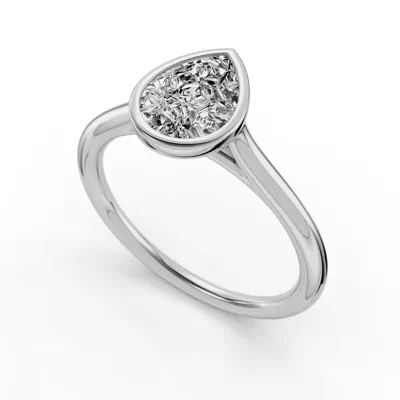 Emery Bezel Solitaire Engagement Ring