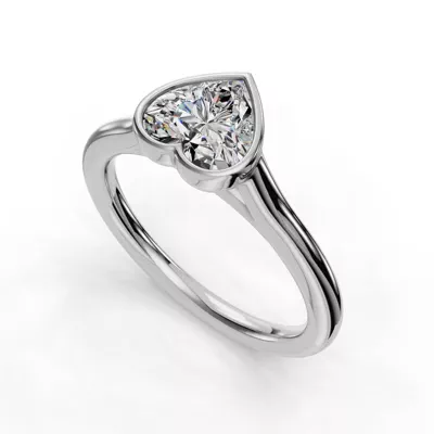 Emery Bezel Solitaire Engagement Ring