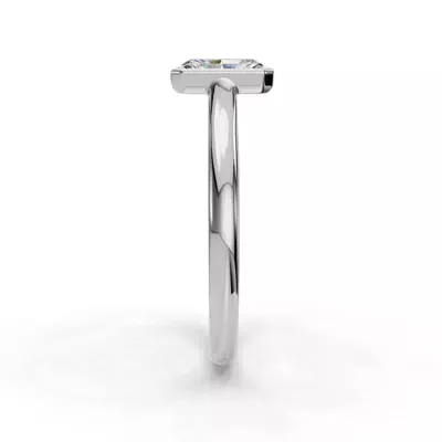 Emery Bezel Solitaire Engagement Ring