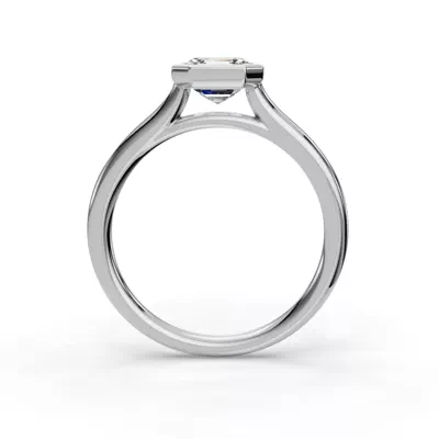 Emery Bezel Solitaire Engagement Ring