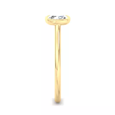 Emery Bezel Solitaire Engagement Ring