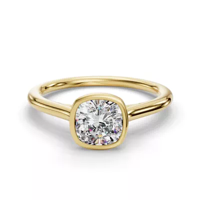 Emery Bezel Solitaire Engagement Ring