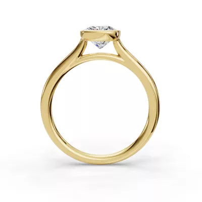 Emery Bezel Solitaire Engagement Ring