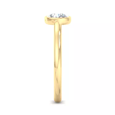 Emery Bezel Solitaire Engagement Ring