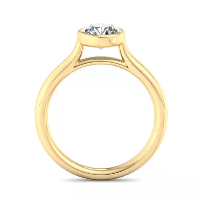Emery Bezel Solitaire Engagement Ring