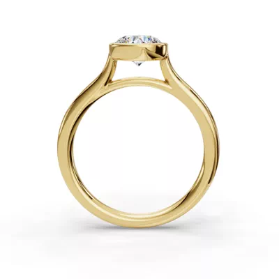Emery Bezel Solitaire Engagement Ring