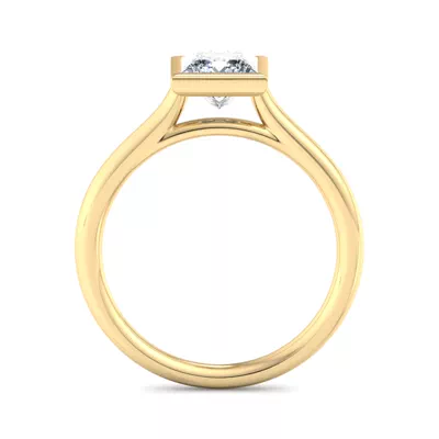 Emery Bezel Solitaire Engagement Ring