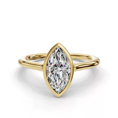 Emery Bezel Solitaire Engagement Ring