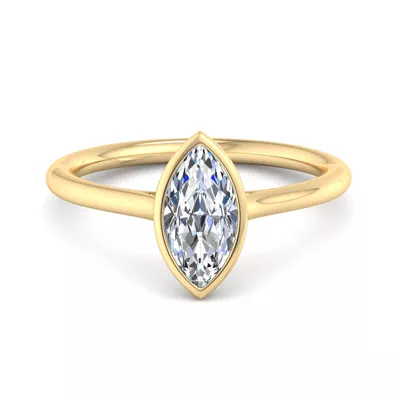 Emery Bezel Solitaire Engagement Ring