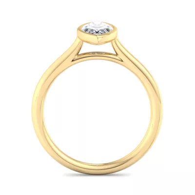 Emery Bezel Solitaire Engagement Ring
