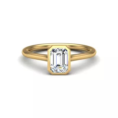 Emery Bezel Solitaire Engagement Ring