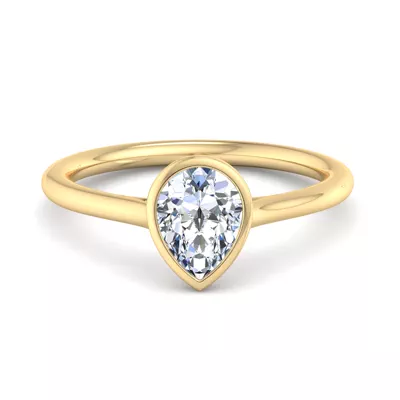 Emery Bezel Solitaire Engagement Ring