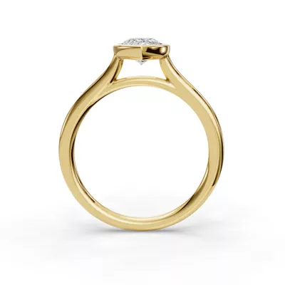 Emery Bezel Solitaire Engagement Ring