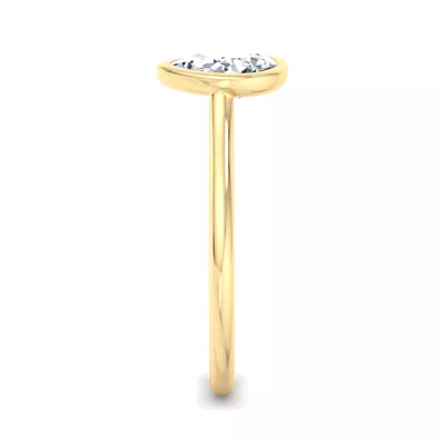 Emery Bezel Solitaire Engagement Ring