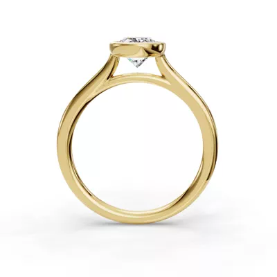 Emery Bezel Solitaire Engagement Ring