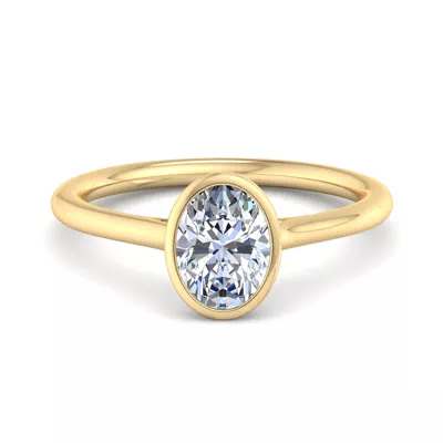 Emery Bezel Solitaire Engagement Ring