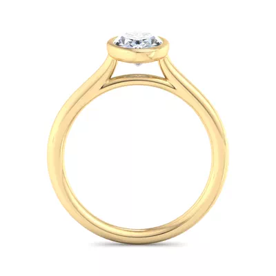 Emery Bezel Solitaire Engagement Ring