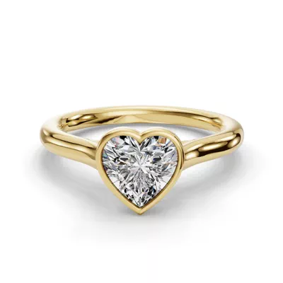 Emery Bezel Solitaire Engagement Ring