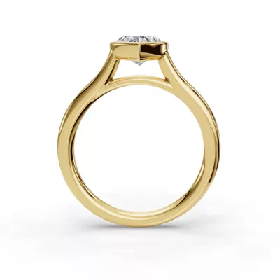 Emery Bezel Solitaire Engagement Ring