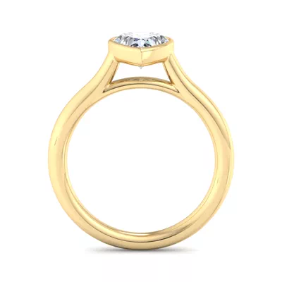 Emery Bezel Solitaire Engagement Ring