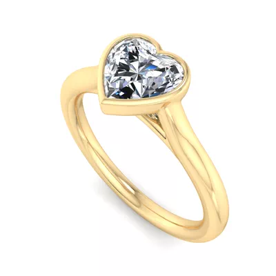 Emery Bezel Solitaire Engagement Ring