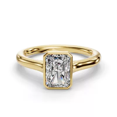 Emery Bezel Solitaire Engagement Ring